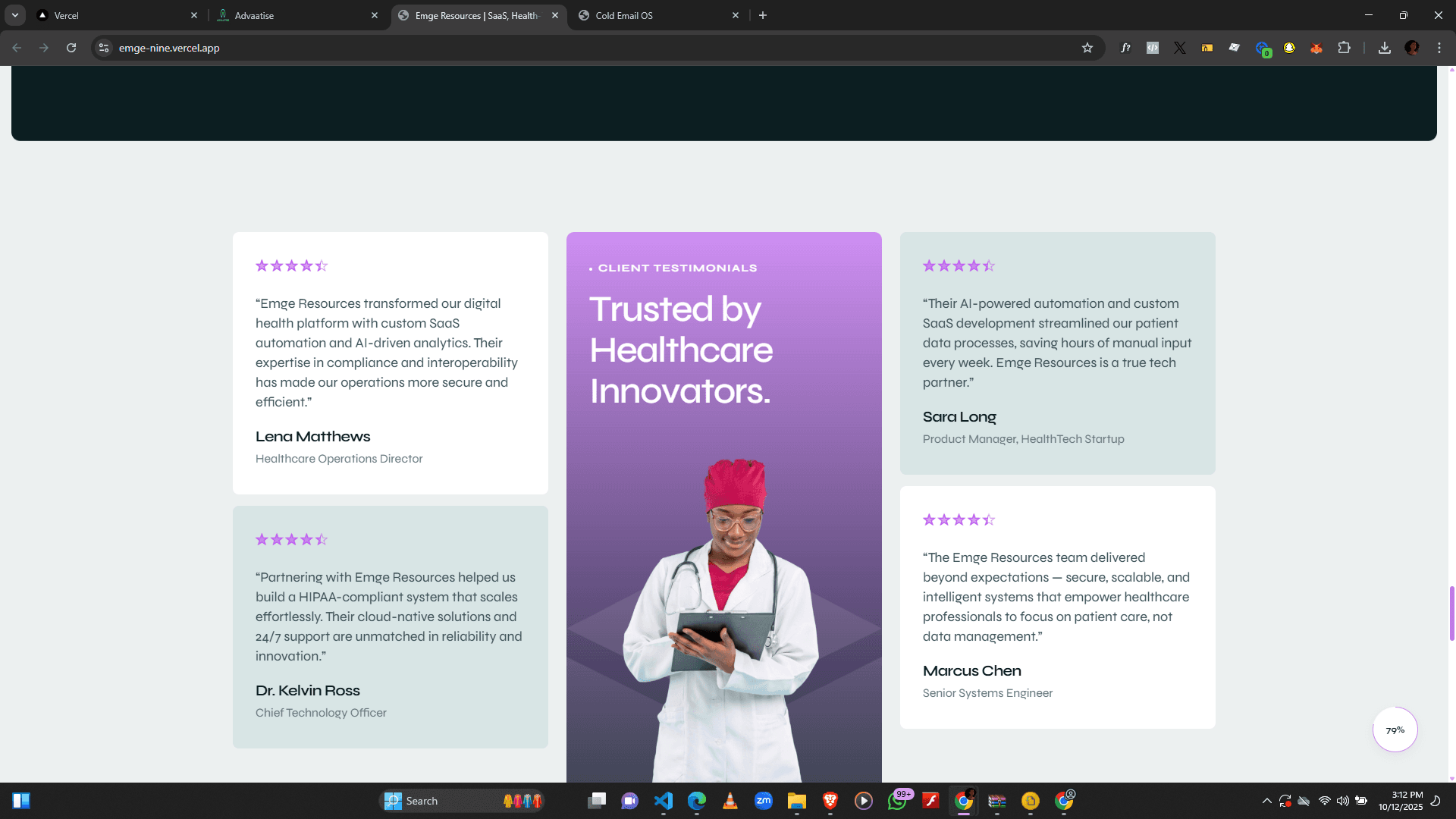 EmgeResouces Landing Page  preview
